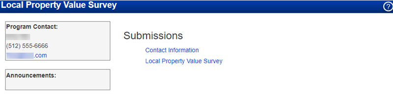 Screenshot of the home page for district users Screenshot of home page for district users